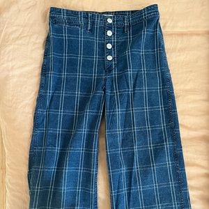 Madewell Plaid High-waisted Pants